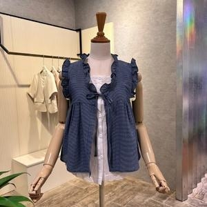 AOZ3ZB381_민소매 프릴 라인 레이어드 블라우스