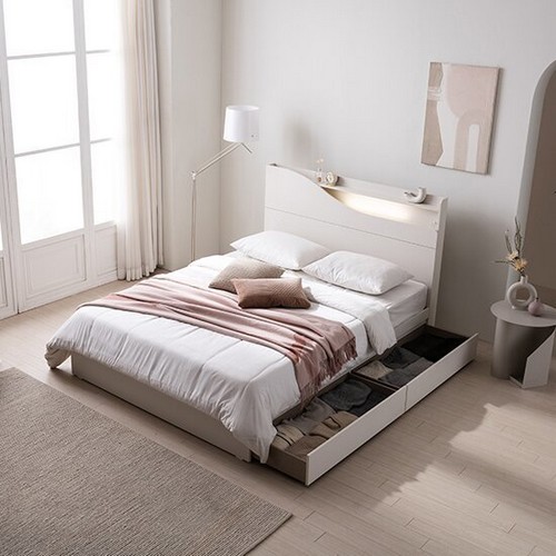 뉴헤로 수납 LED침대 SS