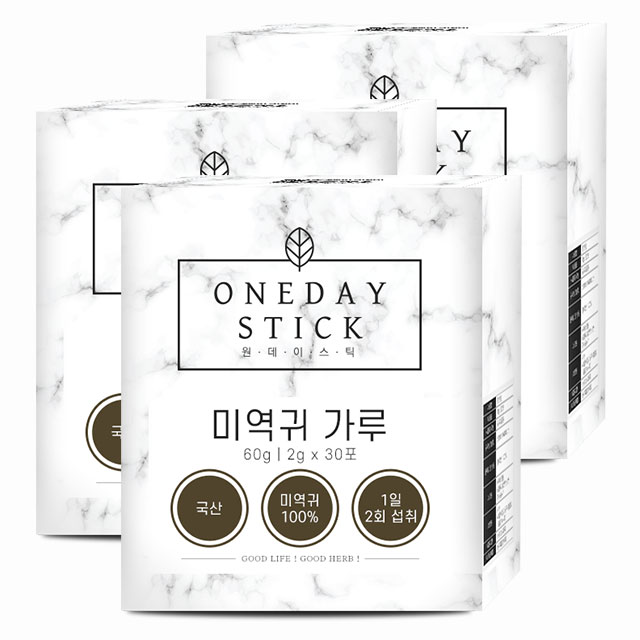 조은약초 원데이스틱 미역귀 가루 30포 (3개)_이미지