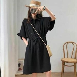 여름 여성 데일리허리조임 카라단추 수유지퍼 반팔원피스 S31589791