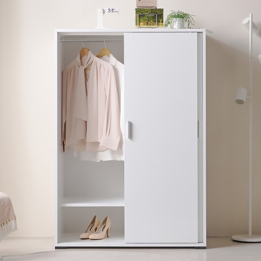 미체 5단 슬라이딩 옷장 1000