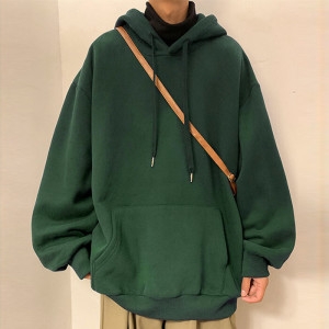 오엠티 베이직 오버핏 남자 기모후드티 면 무지 겨울 후드 티셔츠 OFS-MHD8