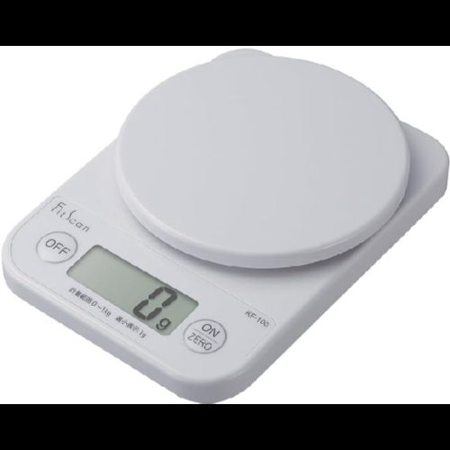 타니타 주방 스케일 저울 요리 디지털 1kg 1g 단위 화이트 KF-100 WH_이미지