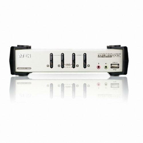 ATEN 4포트 USB 2.0 KVMP 스위치 + OSD (CS1734B)_이미지