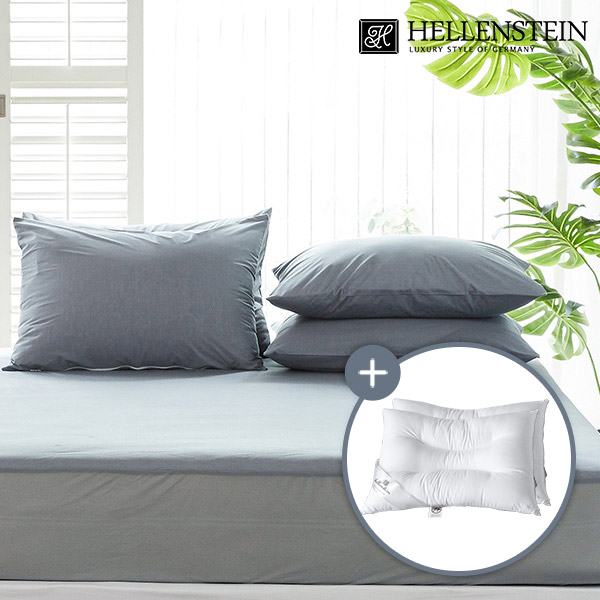 이지넥 다운필 경추베개+텐셀 방수 베개커버