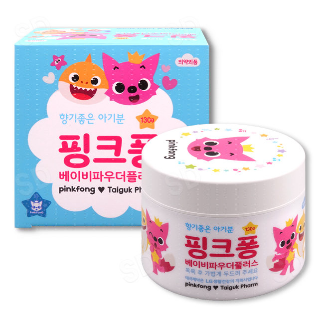 태극제약 핑크퐁 베이비 파우더 플러스 130g (1개)