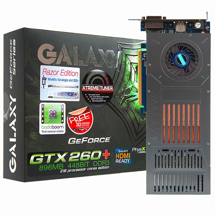 갤럭시 지포스 GTX260 GTX260+ Razor edition DDR3 896MB_이미지