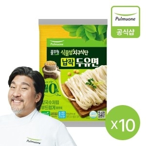 풀무원 식물성지구식단 납작 두유면 150g (10개)_이미지