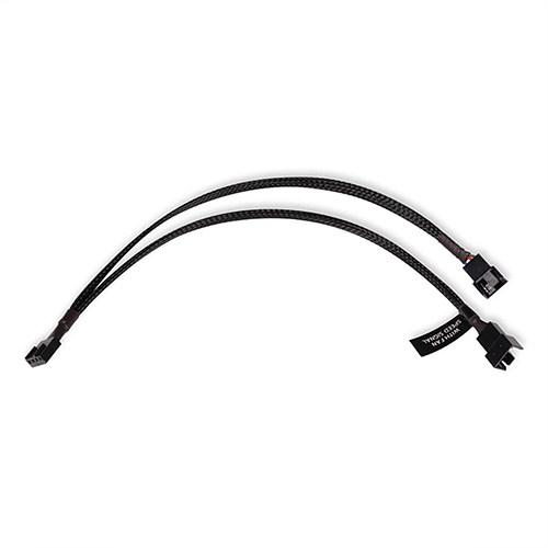 ALPHACOOL Y형 스플리터 4pin to 2x4pin PWM 케이블 (0.3m, 블랙)_이미지