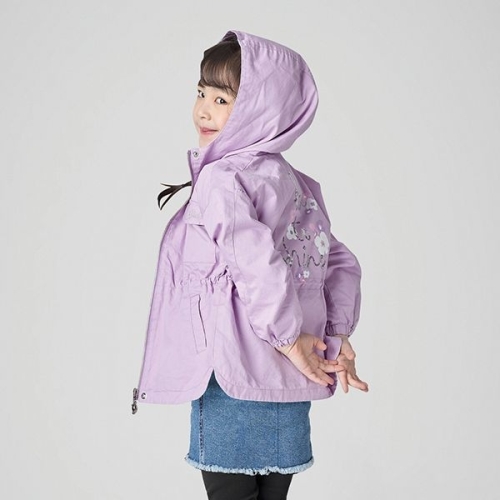 게스키즈 연보라 후드 야상 점퍼 G22KAJ010-T