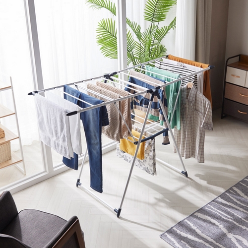 홈앤미 튼튼한 빨래건조대 스틸 2단