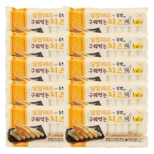 알곡사랑푸드 임실치즈 가득 구워먹는 치즈떡 350g (10개)_이미지
