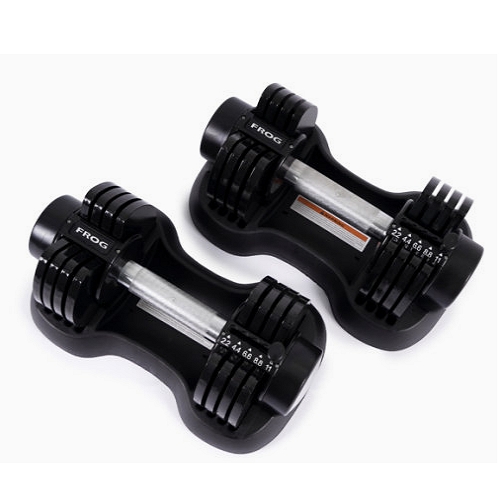 플러그피트니스 스마트 5단계 무게조절 덤벨 (11kg, 1개)_이미지