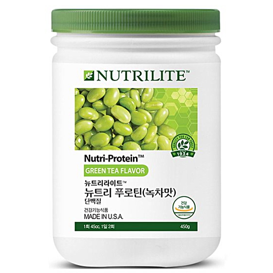 뉴트리라이트 뉴트리 파이토 푸로틴 녹차맛 단백질 450g (1개)_이미지