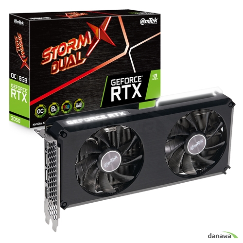 이엠텍 지포스 RTX 3050 STORM X Dual OC D6 8GB_이미지