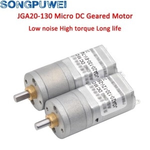 6V 12V 24V 기어 모터 20 21 28 37 833 RPM CW 속도 감소 박스 JGA20-130 전기 엔진 DIY..