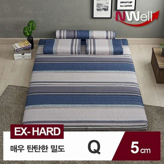 신우팜앤라텍스 느웰 3모드 하드 천연라텍스 매트리스 Q (5cm)_이미지