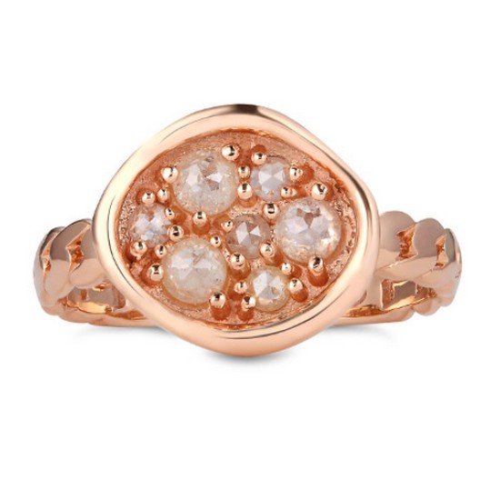 도로시  14K 메종 그레이 러프다이아몬드 반지(총 0.4CT)