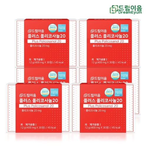 드림이음 플러스 폴리코사놀 20 30정 (6개)