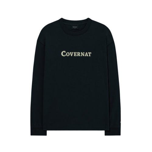 커버낫 COVERNAT 센터 로고 롱슬리브 네이비 CO2601LT01NA 421428_이미지