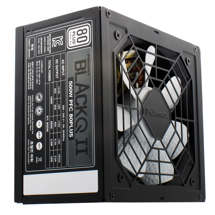 POWEREX BLACKQ II 500W 80PLUS 벌크_이미지
