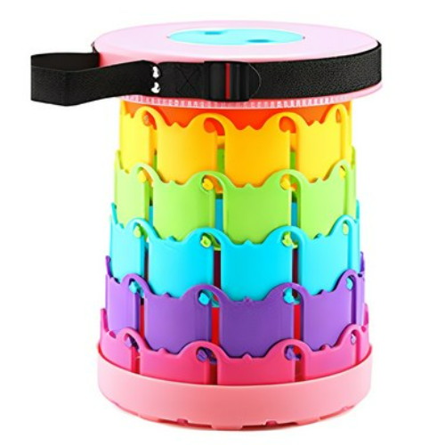 휴대용 접이식 자바라 의자 미니