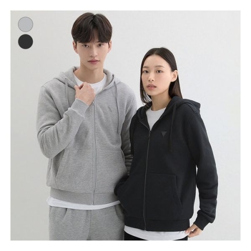 게스 유니 기모 후드집업 NP4KE401 348379
