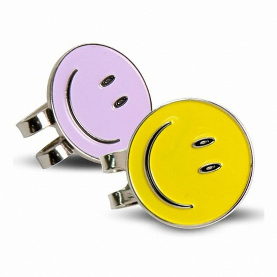 스마일 모양 디자인 골프 볼마커