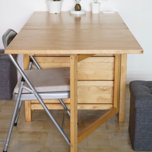 이케아 NORDEN 접이식 식탁 1520 (의자별도)_이미지