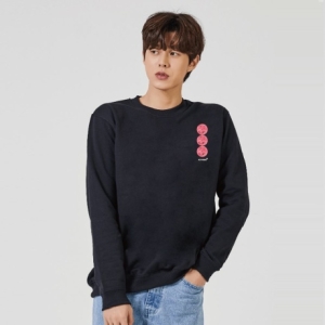 키밍 오너클랜 키밍 스마일 입맛 EAT 맨투맨 후드티 그래픽 기모 6043059_이미지