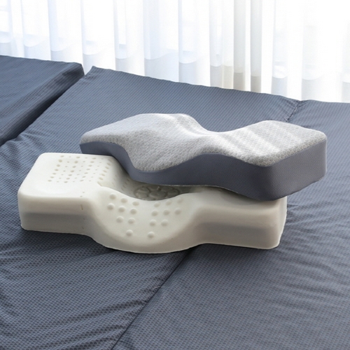 필유 수면도감 에어홀 메모리폼 베개 (2개, 60x25x10cm)