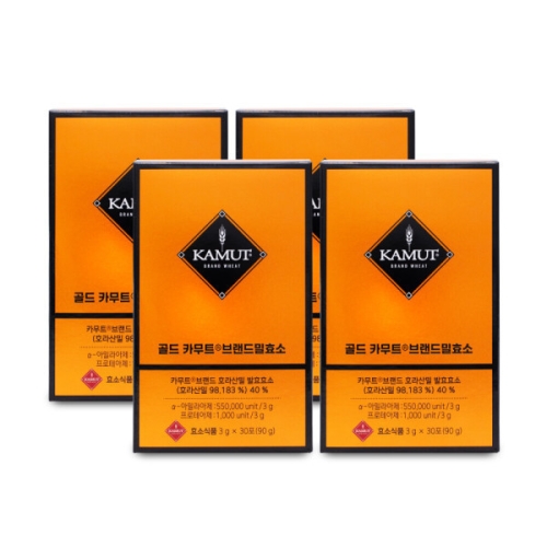 그레인온 골드 카무트 브랜드밀 효소 3g 30포 (4개)_이미지