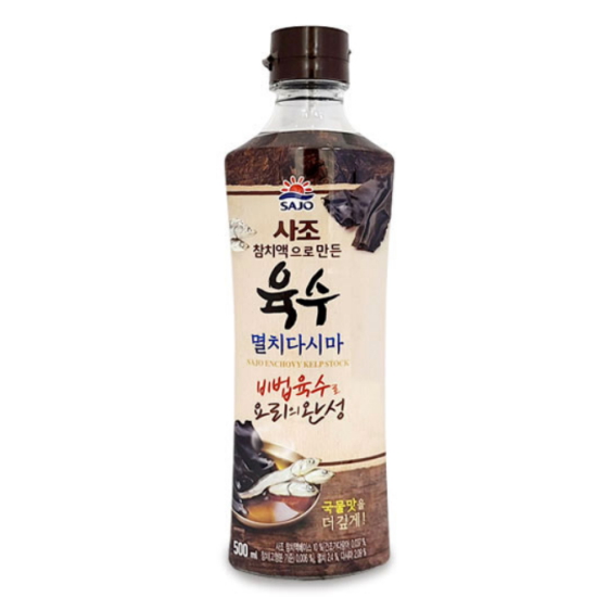 사조 참치액으로 만든 육수 멸치다시마 500ml (12개)_이미지