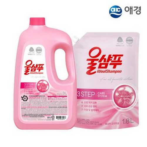 울샴푸 오리지널 3L + 리필 1.8L (본품1개+리필1개)_이미지