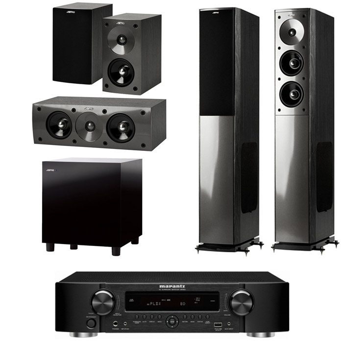 야모 S606 5.1채널 + 마란츠 AV리시버 (NR1601, SUB-210)_이미지