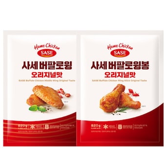 사세 <b>버팔로</b><b>윙</b> 오리지널 820gx1개+<b>버팔로</b>윙봉 오리지널 820gx1개