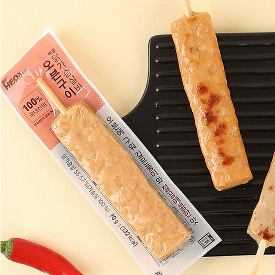 허닭 오븐구이 닭가슴살바 깔끔매콤한 맛 70g (10개)