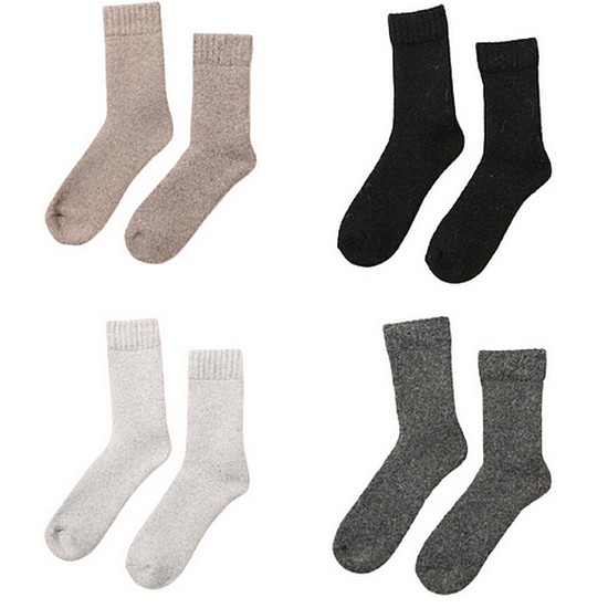 NY코튼클럽 고급 울 통파일 방한양말