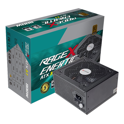 아툼 RageX Enertic <b>800W</b> 80PLUS브론즈 ATX3.1