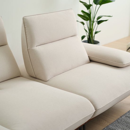 에싸 퍼스트 스윙기능 리브 패브릭 소파 4인용 (스툴별도)_이미지