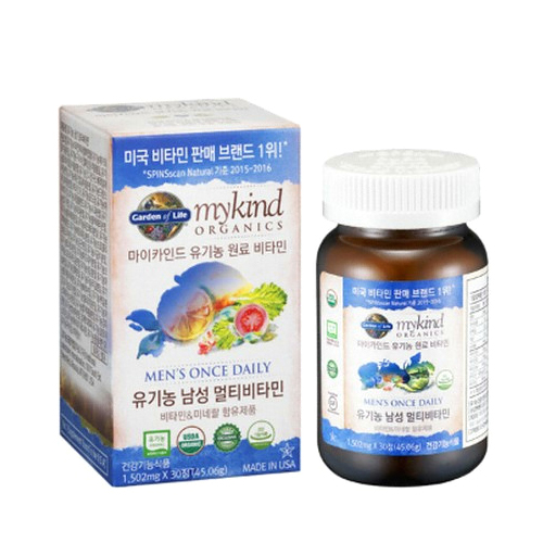 가든오브라이프 마이카인드 유기농 남성 멀티비타민 30정 (1개)