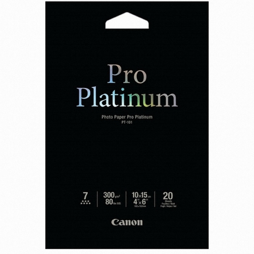 캐논 PLATINUM 포토용지 PT-101 4x6 300g (20매)_이미지