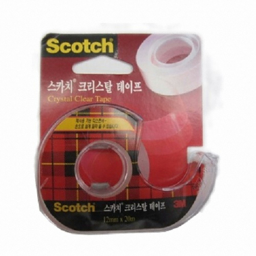 3M 스카치 크리스탈 테이프 12mm x 20m (1개)