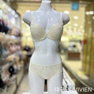 비비안 자가드 레이스 브라 햄팬티 세트_BR1850A BP1850P_이미지