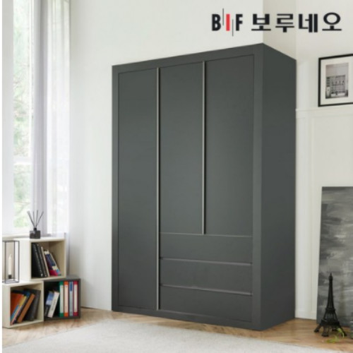 BIF보루네오 네오 3단서랍 여닫이 작은방 붙박이장 (220cm)_이미지