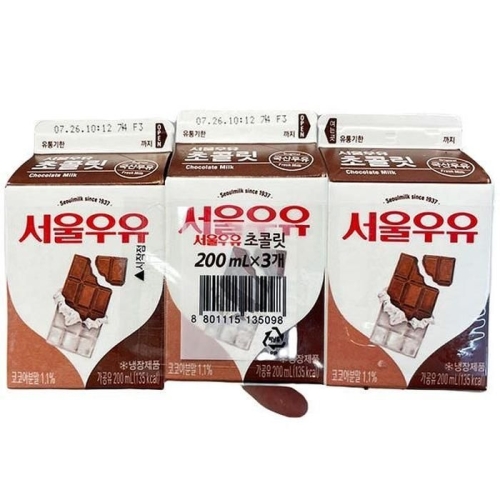 서울우유 초코우유 200ml (6개)