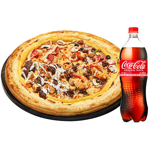 도미노피자 도미노피자 베스트콰트로 치즈버스트(오리지널) (라지+콜라1.25L)
