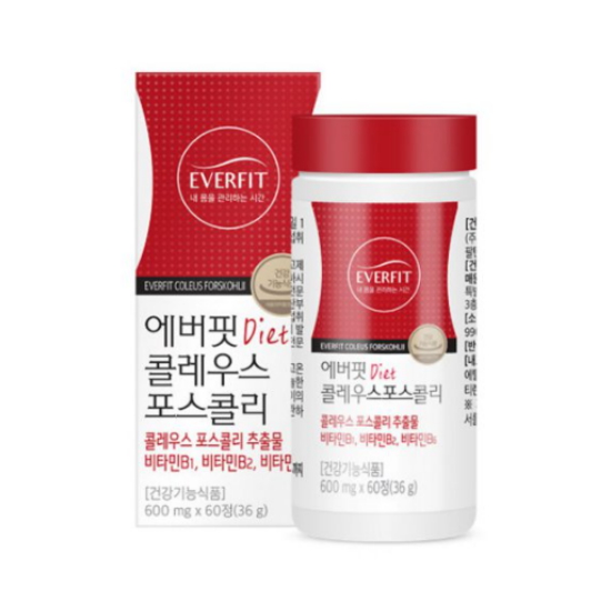 내츄럴플러스 에버핏 콜레우스 포스콜리 60정 (12개)_이미지