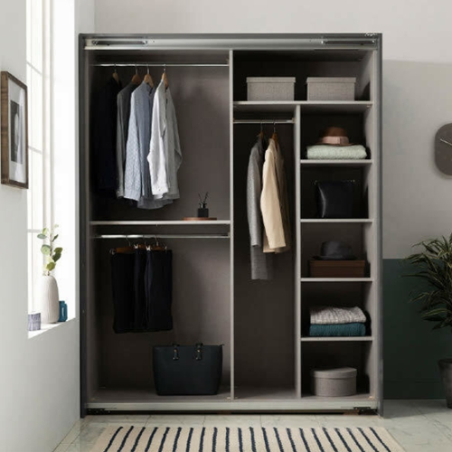 파란들 리홈 베이직 선반형 슬라이딩 옷장 (206cm)_이미지