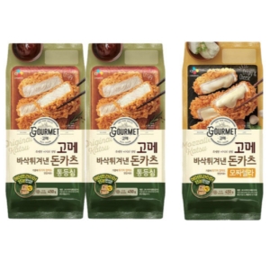 CJ제일제당 고메 바삭튀겨낸 통등심돈카츠450gx2개 + 모짜렐라돈카츠450gx2개